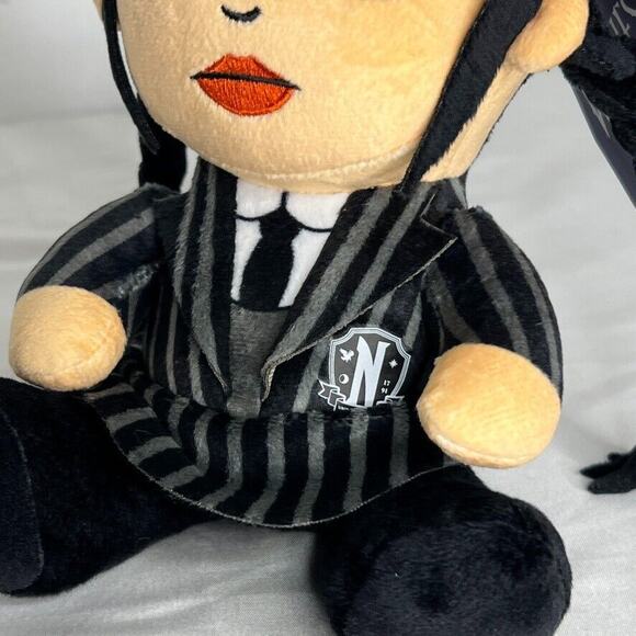 Wednesday Addams Family Doll Plush 7.5 Inch Toy NEW - Picture 3 of 7